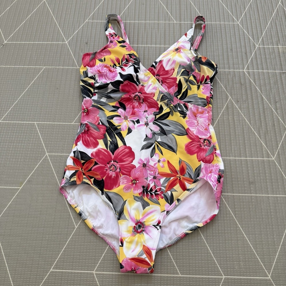 Magicsuit One-Piece Swimsuit‎ US 16 Vibrant Tropical Floral Print Slimming